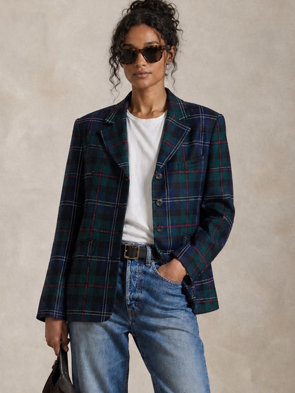 Vintage Woolrich Oversized Plaid Blazer